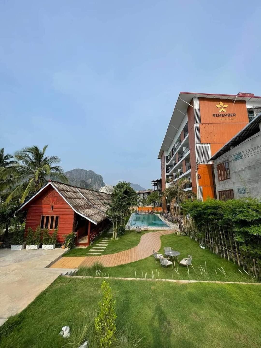 Vang Vieng Bungalows Esterno foto